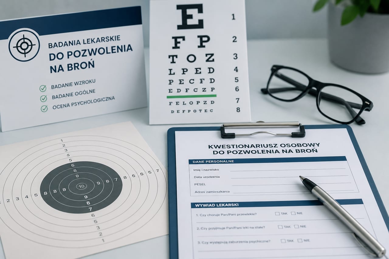 Badania do pozwolenia na broń w SANATUS